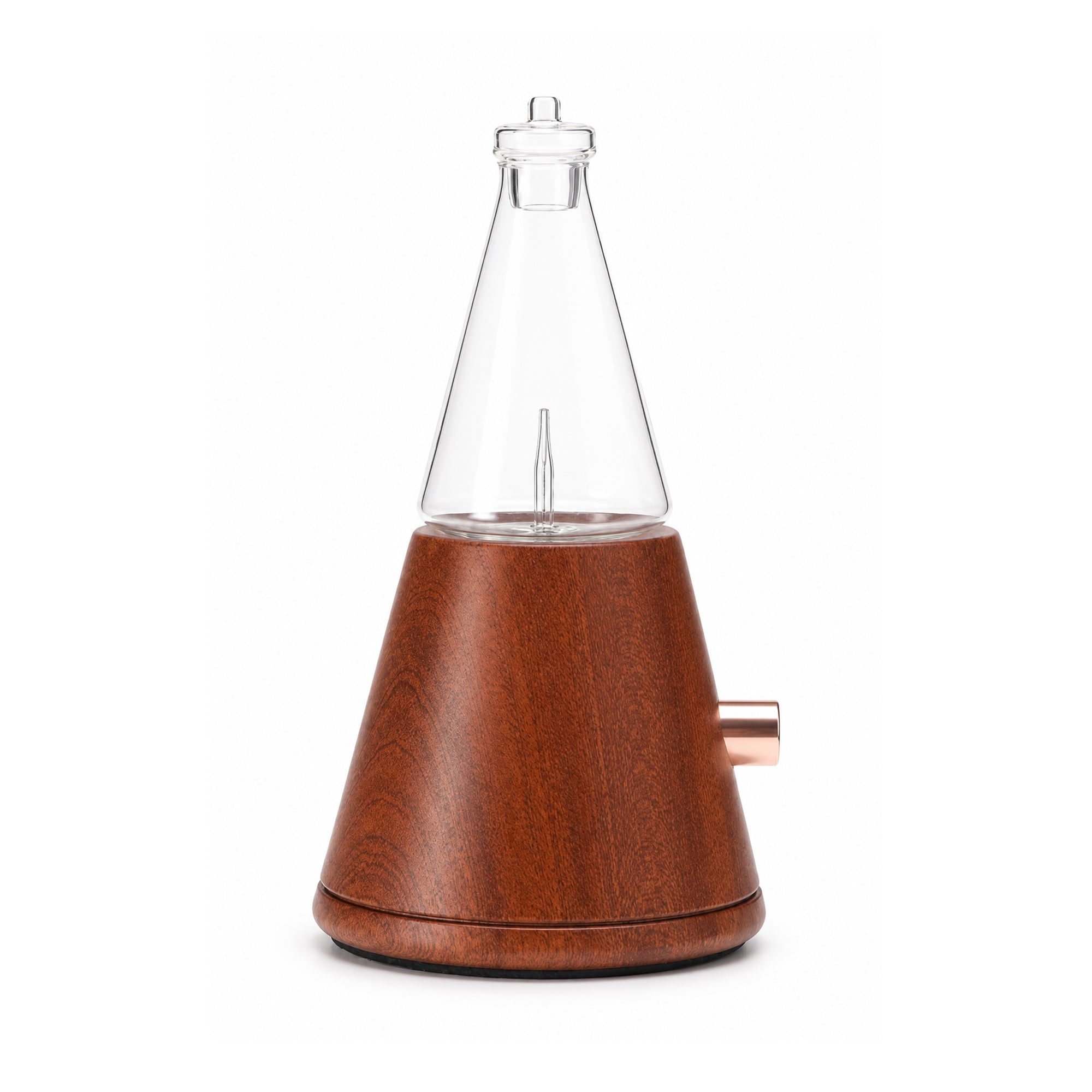 LANDROMA Sapele Wood Nebulizing Diffuser, Wide Coverage Essential Oil Atomizer for Large Spaces, Ultra Quiet Waterless Cold Mist Scent Diffuser for Home, Office & Commercial Rooms