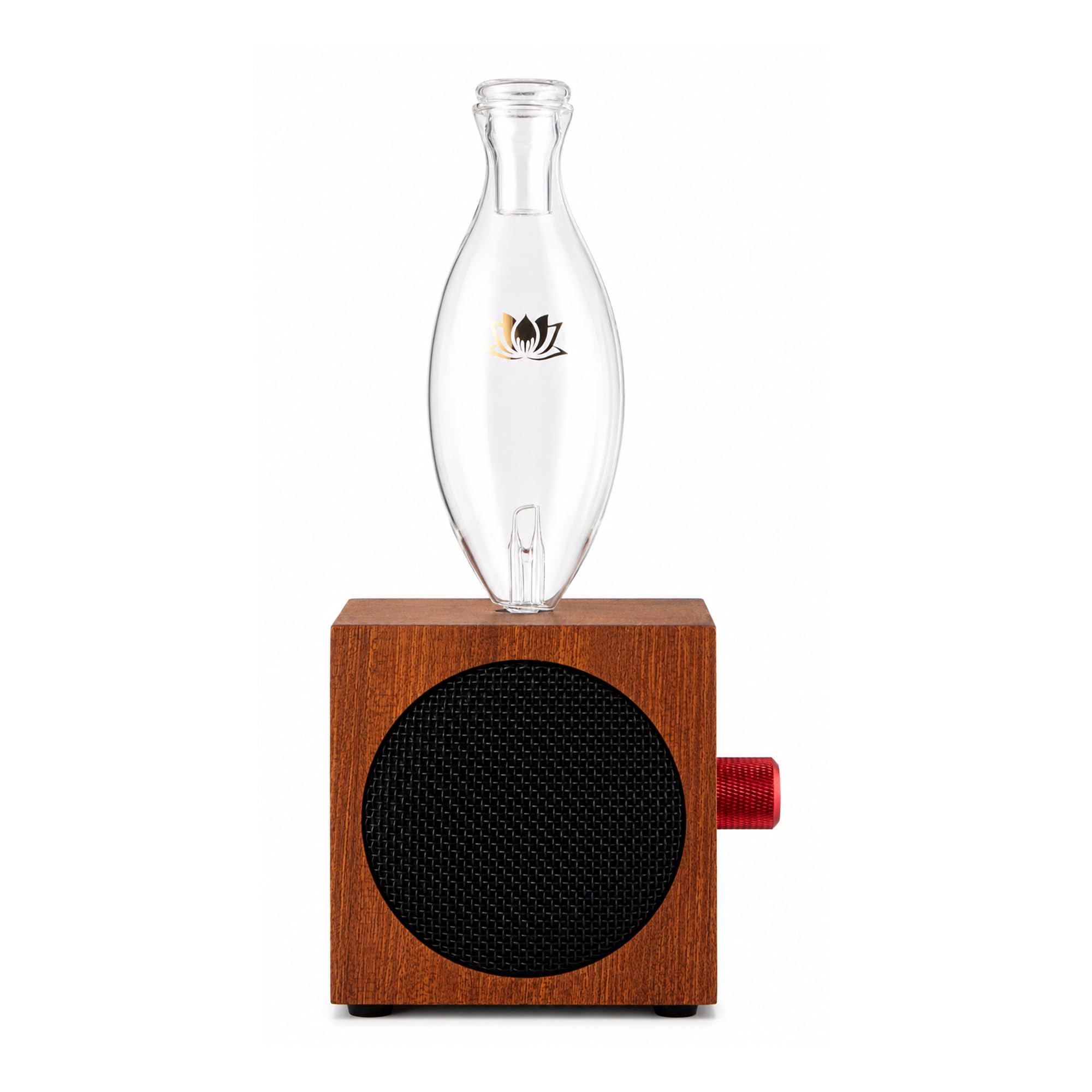 LANDROMA Sapele Wood Bluetooth Speaker & Nebulizing Diffuser, Premium Wooden Essential Oil Atomizer for Home & Office, Silent Operation, Warm Sound 410 Main image