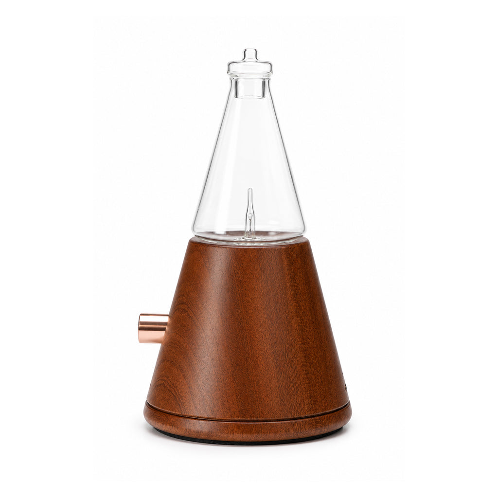 LANDROMA Sapele Wood Nebulizing Diffuser, Wide Coverage Essential Oil Atomizer for Large Spaces, Ultra Quiet Waterless Cold Mist Scent Diffuser for Home, Office & Commercial Rooms