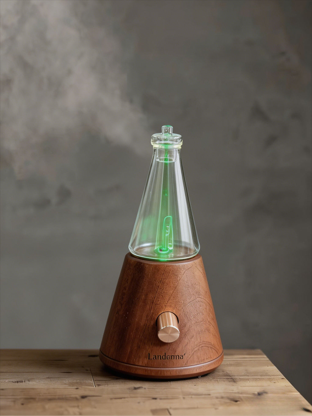Landroma Sapele Wood Nebulizing Aroma Diffuser – Premium Solid Wood Fragrance Atomizer for Bedroom & Office, Ultra Quiet Aromatherapy Humidifier, Natural Mist Relaxation